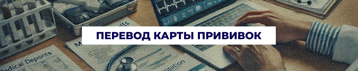 Перевод карты прививок и справки о прививках в Одессе - бюро переводов