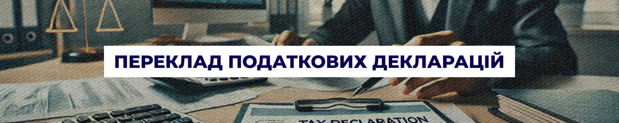 Переклад податкових декларацій в Одесі - бюро перекладів 