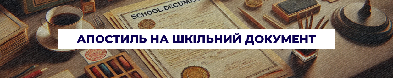 Апостиль на шкільний документ в Одесі | Бюро перекладів 