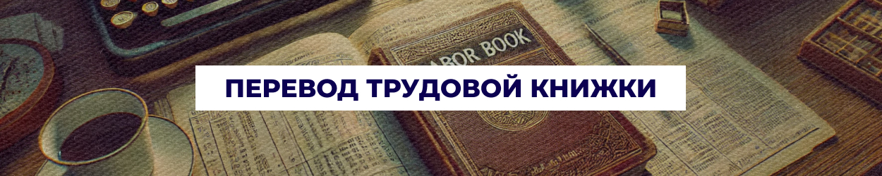 Перевод трудовой книжки в Одессе | Бюро переводов 