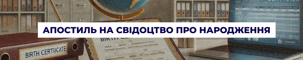 Апостиль на свідоцтво про народження в Одесі - Бюро перекладів 