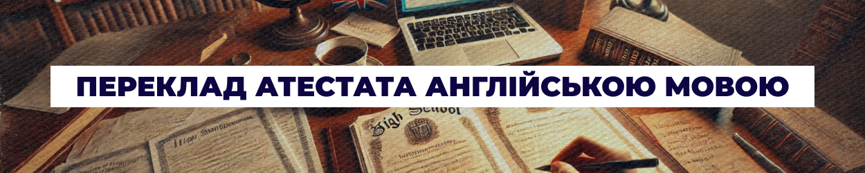 Переклад атестата англійською мовою в Одесі - бюро перекладів 