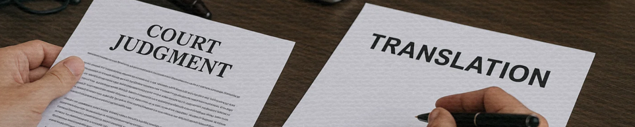 Перевод решения суда в Одессе - бюро переводов
